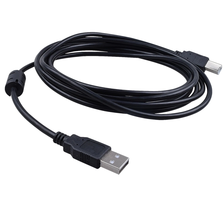 High Quality Black 1.5m USB2.0 Am to Bm Printer Cable