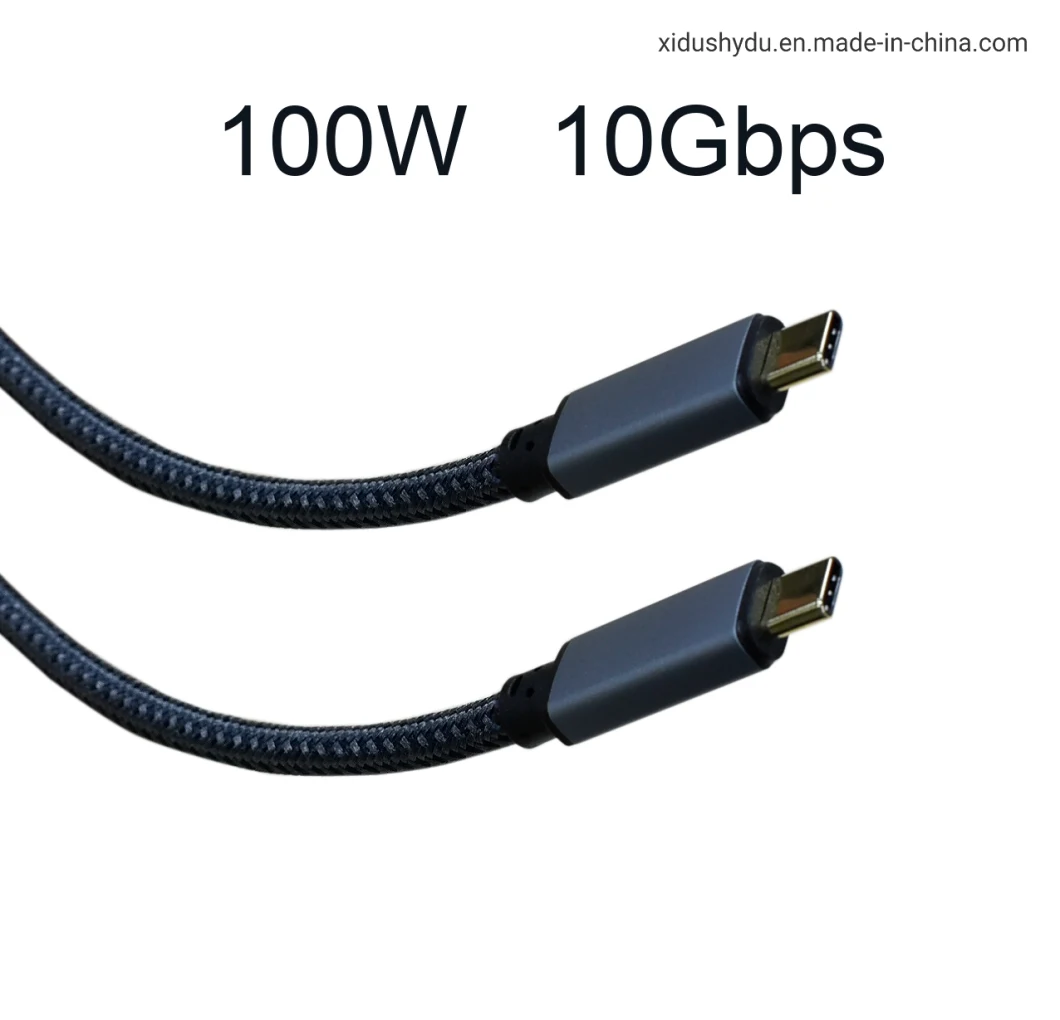 Woven Net 10 Gbps 100W Fast Charging USB C Cable