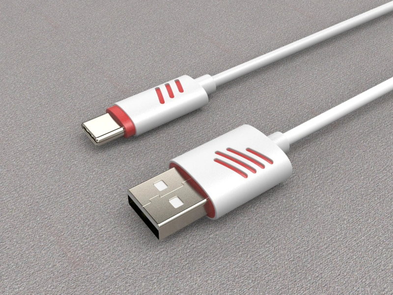 2.0 USB C to USB a Charge Cable for Samsung S8/S9/Note 1 and Other USB C Devices, Double Color Moulded, 3A Max Current