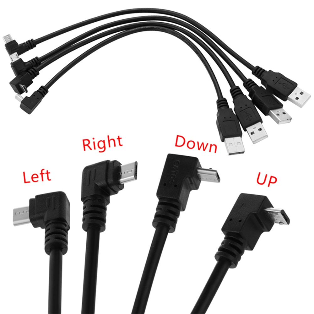 Left Angle Mini USB 5pin to USB2.0 a Male, 90 Degree Angled USB Cable for MP3, MP4, GPS Smartphone Tablet