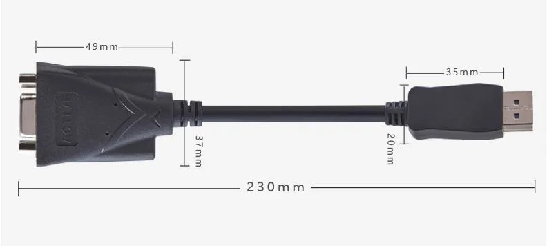 Displayport to VGA Cable 1080P 60Hz Active Convertor Cable