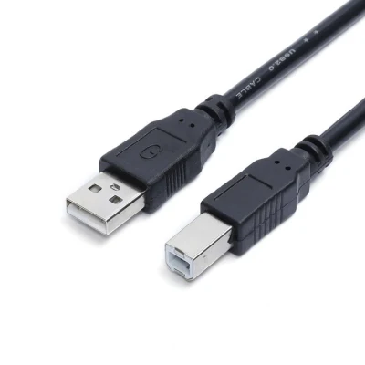 Cavo per stampante nero da 1,5 m da USB 2.0 AM a Bm di alta qualità