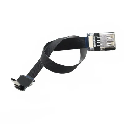 Cavo OTG piatto e flessibile dalla presa micro USB alla presa USB 2.0