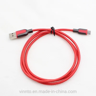 Prezzo di fabbrica Cavo USB micro intrecciato colorato Cavo dati USB 2.0