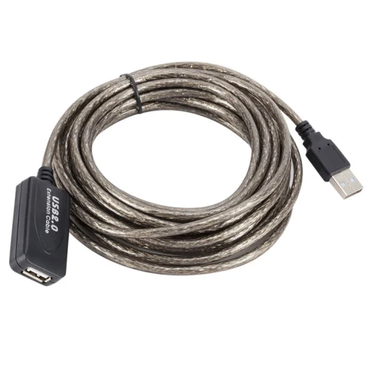 Cavo di alimentazione ad alta velocità 5m 10m 15m 20m Cavo di prolunga ripetitore USB 2.0 attivo con chipset amplificatore di segnale